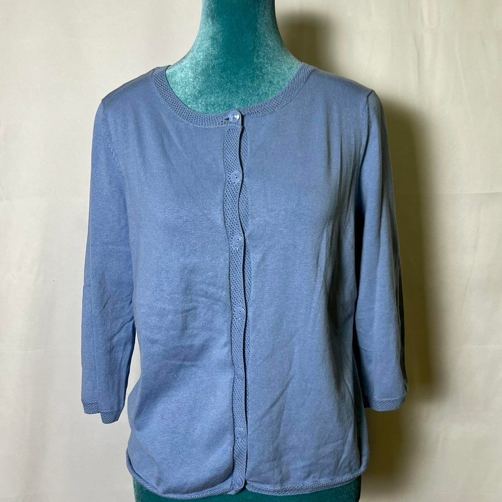 Y2K Vintage Coastal Grandmother Silk Blend Cardigan